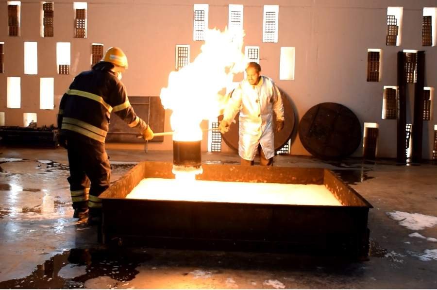 Foam suppression performance testing at FCRC